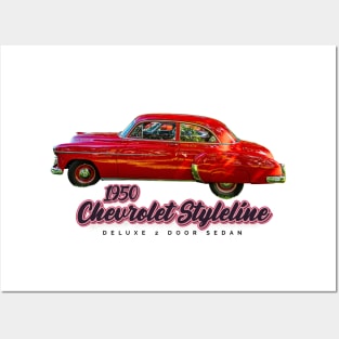 1950 Chevrolet Styleline Deluxe 2 Door Sedan Posters and Art